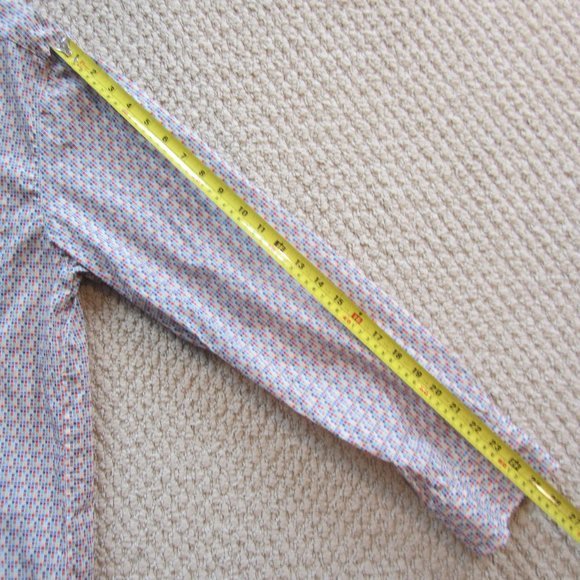 Haupt Men's Shirt Multicolored Squares Size L Large 16.5 Cotton - Picture 12 of 14